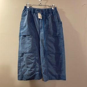 Free People 100% Cotton Cropped Harem Pants